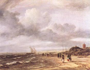 Jacob Van Ruisdael : The Shore At Egmond an Zee